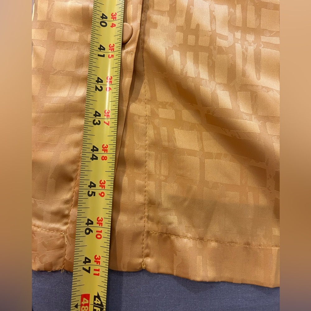 💛”Maison Tara” NWT Mustard/Gold Satin Midi Dress w/ Front Tie Detail Size 18W💛 - Picture 10 of 14